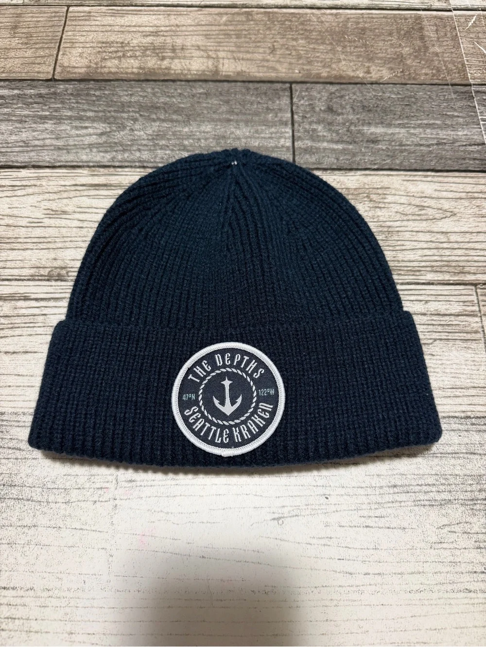 Seattle Kraken NHL Beanie The Depths Hockey Wool Blend Ribbed